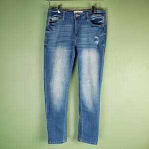 Kancan Mid Rise Super Skinny Medium Wash Jeans Size 29 11